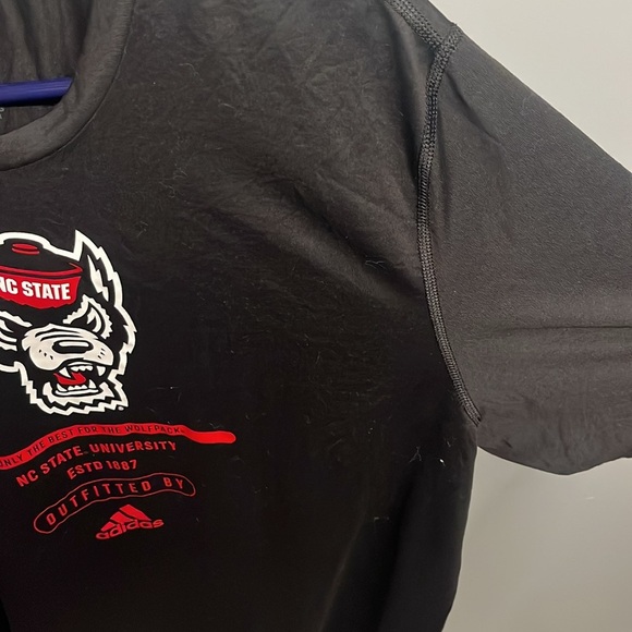 NC State Wolfpack adidas Black Wolfhead Creator T-Shirt - Picture 4 of 5